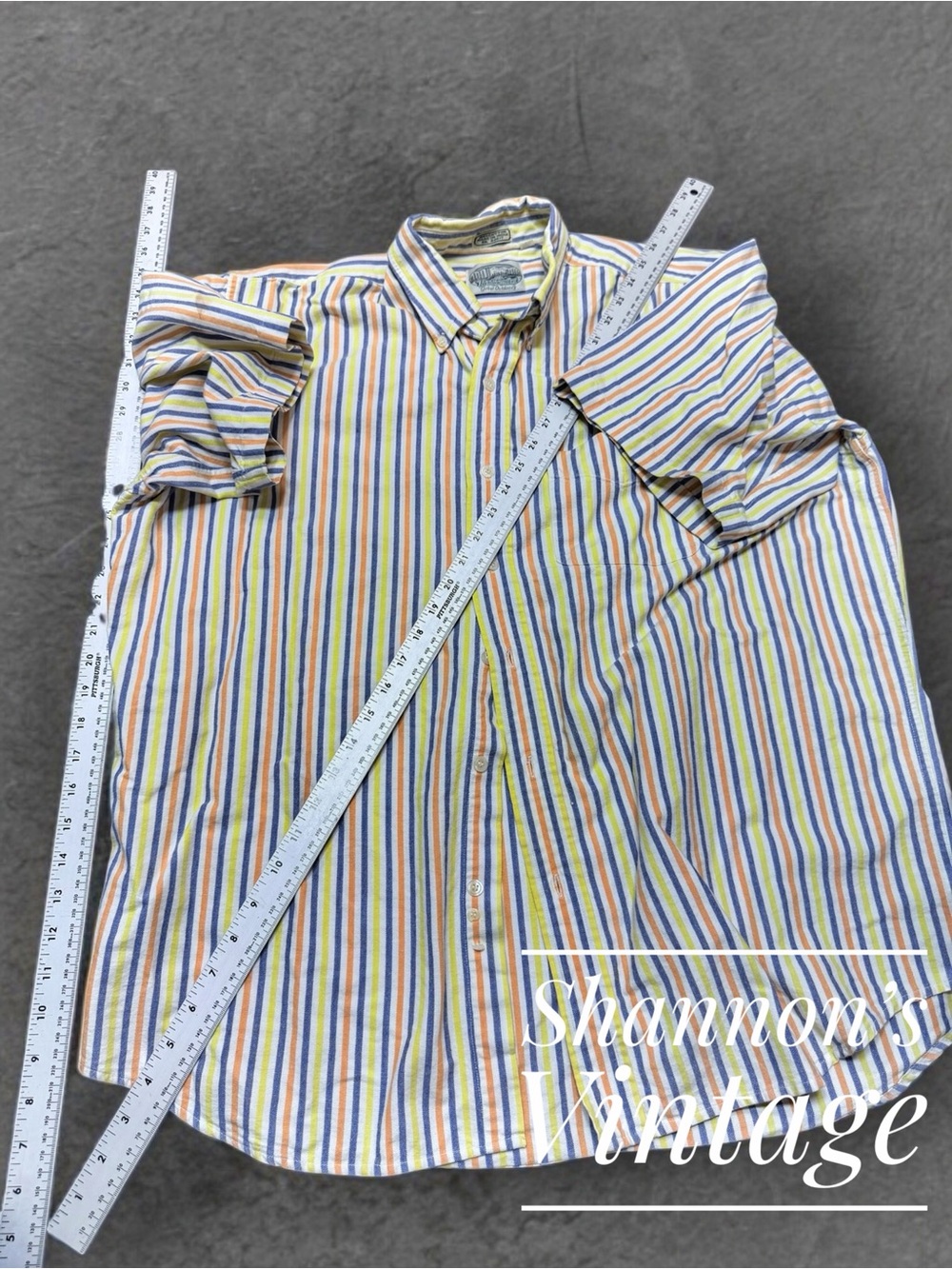 Britches Great Outdoors Men’s sz XL Striped Cotton Button Down Shirt A49